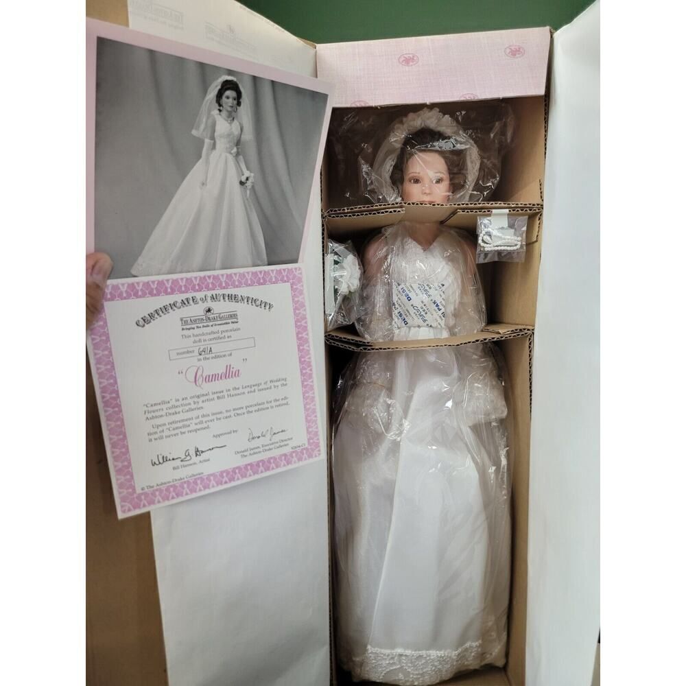 Ashton Drake Galleries Language of Wedding Flowers Camellia 20 in Bridal Doll